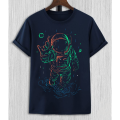 Cool Unique Astronaut Cotton Unisex Summer T-shirt. 