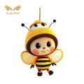 SuperRide Automobile Pendants Adorable Bee Car Hanging Ornament Perfect Gift for Car Interior Decoration Bag Keychain Cute Acrylic Bee for Car. 