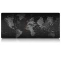 Extended Large Anti-Slip World Map Pattern Soft Rubber Smooth Cloth Surface Game Mouse Pad Keyboard Mat, Size: 90 x 40cm. 