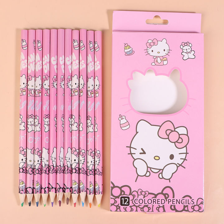 12Pack%20Colored%20Pencil%20Cinnamoroll%20Kuromi%20Melody%20Doodle%20Pen%20Draw%20Toy%20Yunshuo%20-%20Image%209