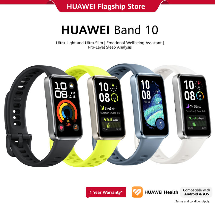 HUAWEI Band 10 Smartwatch | Ultra-Light and Ultra-Slim | Emotional Wellbeing Assistant | Pro-Level Sleep Analysis