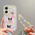 For Huawei Nova 10 SE Phone Case 3D Cute Animal Cartoon Patterns + Beautiful Flower Bracelet Soft Case. 