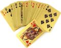 Durable Waterproof Luxury 24K Gold Foil Poker Playing Cards Deck Carta de Baralho  Good Gift Idea. 