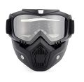 Motorcycle Bike In 2 In 1 Detachable Helmet Goggles Mask  ). 