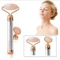 Finishing Touch Flawless Contour Facial Roller & Massager Vibrating Rose Quartz. 