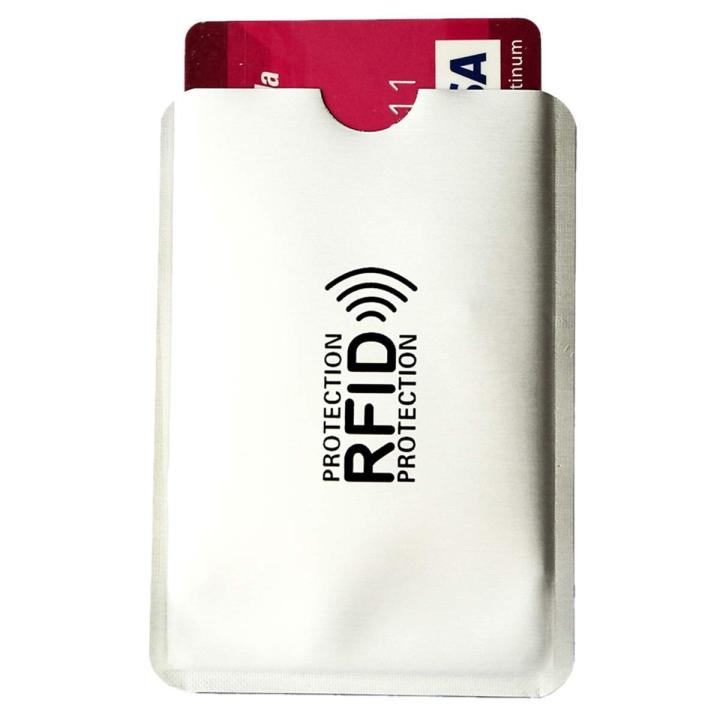 Bizzy 10 Pcs RFID Anti Theft ATM Security Card Protector Cover - Bank ...