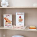Fashion Modern Style Fake Books Decor Dessert Shop Ornament Creative Simulation Book Foldable Coffee Table Photography Prop Book. 