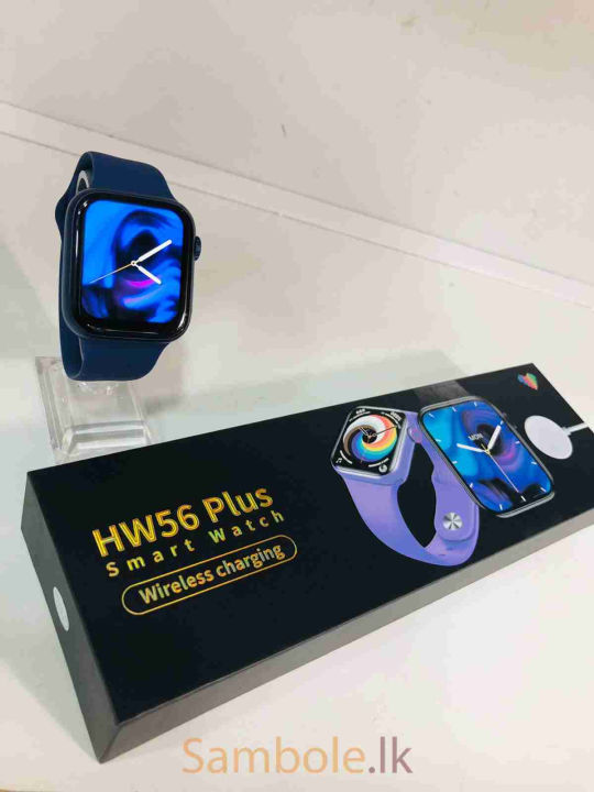 HW56 Plus Smart Watch  Always-on Display Wireless Charger Bluetooth Call Men Smartwatch for Android IWO 15