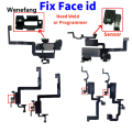 Wenefang 1pcs Top Front Ear Speaker For iPhone 12 Pro Max X XS 11 Earpiece Fix Face ID Sensor Proximity Small Headset Parts. 