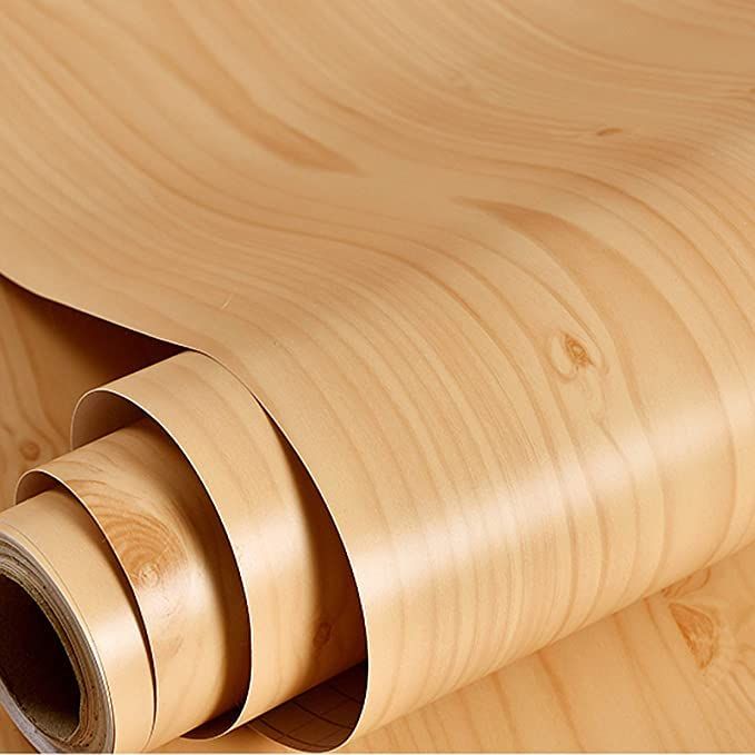 Oil Proof Wall Stickers Wallpaper Wood Grain 150cm Roll For DIY Self Adhesive Vinyl Door, Office, Wooden Furniture, Shelf Liner, Almirah, Table Top, Cabinets Brown Decoration