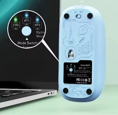 M233%20Tri%20Mode%20Bluetooth%20And%202.4G%20Rechargeable%20Transparent%20Wireless%20Mouse%20-%20Image%205