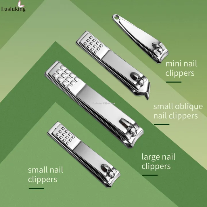 Asinrn%20ERosIon%209/16/19Pcs%20Manicure%20Set%20Black%20Stainless%20Steel%20Nail%20Clippers%20Cuticle%20Nipper%20Pedicure%20Professional%20Care%20Tool%20Cleaning%20Grooming%20Kit%20-%20Image%204