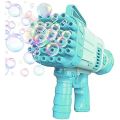 32 Hole Bazooka Bubble Gun With Solution & Lanyard. 