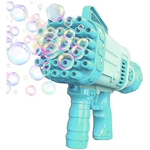 32 Hole Bazooka Bubble Gun With Solution & Lanyard