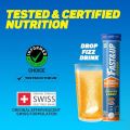 Fast&Up Reload (5 Litres) Low Sugar energy drink for Instant Hydration - 20 Effervescent Tablets with all 5 Essential Electrolytes + Added Vitamins - Certified Electrolytes Drink - Orange flavour. 
