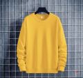 Thin Terry Cotton Summer Men Drop Shoulder Sweatshirt. 