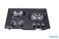 Dikom 3 Burner Gas Hob Auto Ignition (TBDGKH03) Black. 