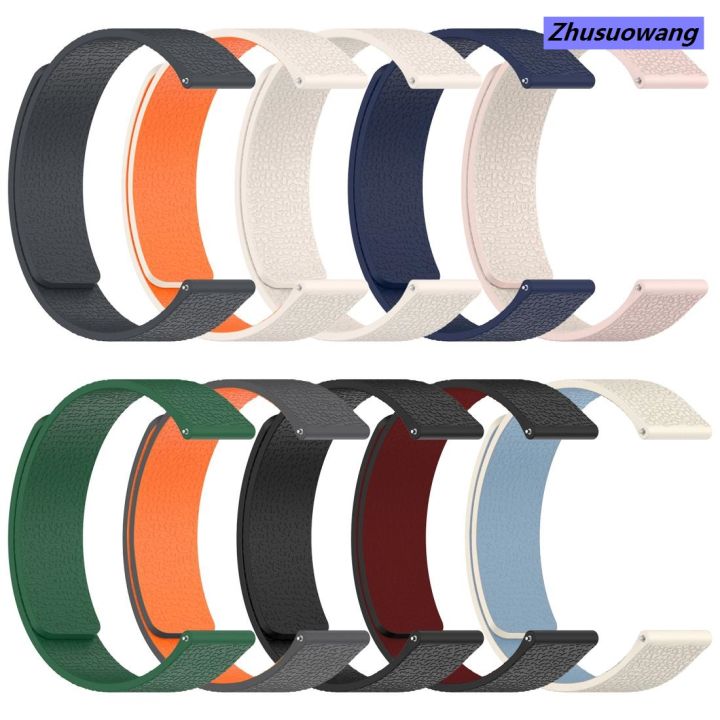 Watch Band Texture Zhusuowang (New) xDfind Litchi Texture Magnetic Silicone Watch Portable ...