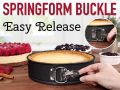 Springform Pan 22cm BAKE IT Nonstick - Cake Pan With Removable Bottom Spring Form For Baking Cake Pan (Black). 