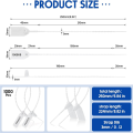 1000 Pcs Plastic Tamper Seals Tags Security Tags Seals Safety Numbered Zip Ties Labels White Easy to Use. 