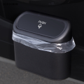 DISICHEN Luxury Portable Car Trash Can Hanging Mini Vehicle Garbage Organization With Lid Multifunctional Folding Automotive Garbage Storage Box. 