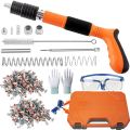 Manual Steel Nail Gun Tool, Concrete Nail Gun, Portable Mini Nail Shooting Machine with 100 Nails, Nail Wall Fixing Tool for Cement Walls, Household Woodworking. 