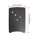 For Renault Stage Clio Logan Megane 2 3 Koleos Scenic Card Keychain Case 4 Button Car Silicone Cover Phone Number Key Chain Fit. 