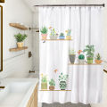 Small fresh series household shower curtain bathroom curtain hand-painted waterproof shower curtain factory direct wholesale. 