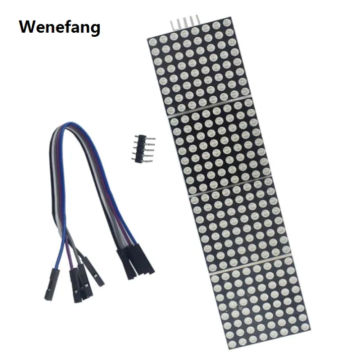 Wenefang%20MAX7219%20Red/Blue/Green%20LED%20Microcontroller%204%20In%201%20one%20Display%20Profesional%20with%205P%20Line%20Dot%20Matrix%20Module%205V%20for%20Arduino%207219%20DIY%20KIT%20-%20Image%204