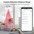 ARELENE Tuya Zigbee Human Presence Detector Smart Human Body PIR Sensor MmWave Radar Microwave Motion Sensor Intensity Detect. 