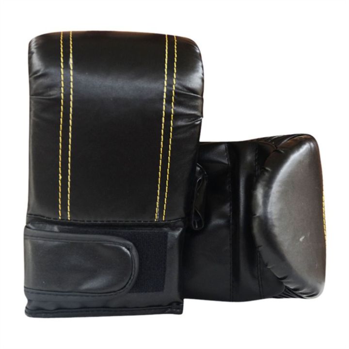 Boxing Accessories PU Boxing Gloves Black Red Boxing Gloves Men Sponge ...