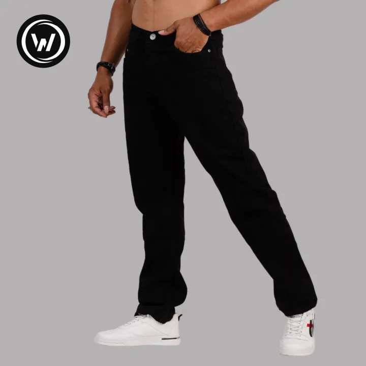 Wraon%20Black%20Solid%20Premium%20Baggy%20Jeans%20For%20Men%20-%20Fashion%20%7C%20Jeans%20%7C%20Baggy%20Pants%20For%20Men%20%7C%20Men'S%20Wear%20-%20Image%203