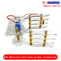Anedshaop SG90 MG90S 4 DOF Unassembly Acrylic Mechanical Arm Robot Manipulator Special Claw for Arduino UNO Maker Learning DIY Kit RC Robotic Arm. 