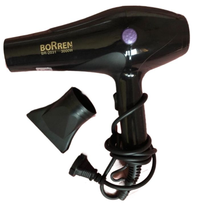 BORREN%20Professional%203000W%20Tourmaline%20Ceramic%20Hair%20Dryer%20with%202%20Speed%20Settings%20and%203%20Heat%20Settings,%20Portable%20Travel%20Hair%20Dryer%20with%20Fast%20Heat-Up,%20Lightweight,%20and%20Foldable%20Design%20-%20Image%202