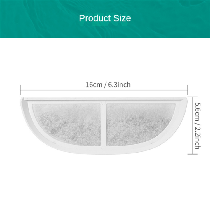 JAERBEE%208PCS%20Cat%20Water%20Fountain%20Filter%20Replacement%20Filters%20for%203L/105oz%20Stainless%20Pet%20Water%20Fountain%20Dog%20Fountain%20Filter%20-%20Image%204