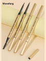 Wenefang Small Gold Bar Eyebrow Pencil Waterproof and Sweatproof Non-decolorizing Lasting Ultra-fine Core Female Gray Brown. 