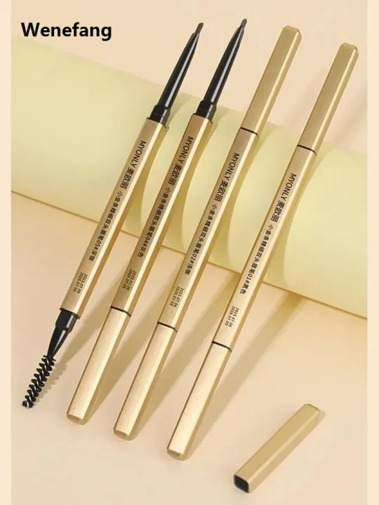 Wenefang%20Small%20Gold%20Bar%20Eyebrow%20Pencil%20Waterproof%20and%20Sweatproof%20Non-decolorizing%20Lasting%20Ultra-fine%20Core%20Female%20Gray%20Brown%20-%20Image%202
