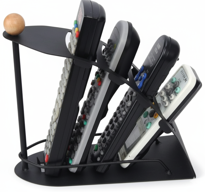 4 Layer Remote Organizer Shelf for Home Unbreakable Steel Made, Metal ...