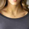 1 Piece Retro Multilayer Bead Clavicle Chain Necklace With Fashion Circle Pendant For Women. 