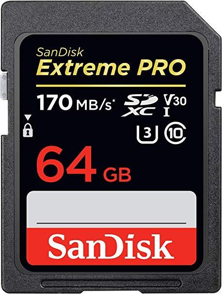 64Gb Extreme Pro Sdxc Uhs-I Card 170 Mb/S
