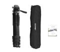 ZOMEI Q310 Professional Aluminum Alloy Camera Video Tripod 4-Section Extendable Tripod Monopod with Fluid Damping Head Flip Buckle Design for DSLR Cameras Max. Load Capacity 10kg. 