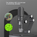 ARELENE Wireless Microscope,WiFi USB Digital Handheld Microscope, 50 to 1600x Wireless Magnification 8 LED with Metal Stand. 