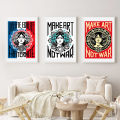 Wall art poster and ar canvas painting e No WLiberte Egalite Fraternite Mak print pictures for living room decoration gifts. 