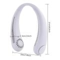 Neck Fan Portable Hands-Free Bladeless Neck Cooler Headphone Design Neck Air Conditioner. 