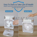 Viral Mini Air Cooler Fan/ Humidifier with USB charger | 5 spray ports | 7 color light options | 3 Fan Speed | Timer Option | Desktop Fan. 