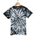 Green/Black Round Neck 100% Tie Dye T-Shirt For Men. 