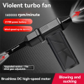 LKPCIGCXM Handheld Powerful Brushless Motor Blower Mini Turbo Jet Fan 140,000 RPM Wind Speed 60m/S Turbo Violent Fan. 
