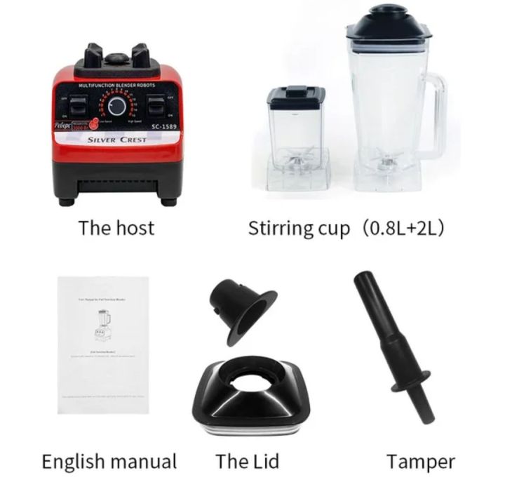 Silver%20Crest%20Commercial%20Blender%20Grinder%20Juicer%20Mixer%20High%20Power%207630%20Motor%20-%20Image%203