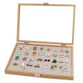 Storage Box Brooch Display Box Medal Case Jewelry Organizer Badge Box. 