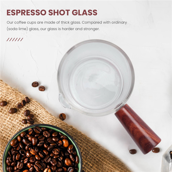 LKPCIGCXM%20Glass%20Measuring%20Cup%20Espresso%20Glass%2075ML%20Triple%20Pitcher%20Barista%20Single%20Spouts%20with%20Wood%20Handle%20-%20Image%204